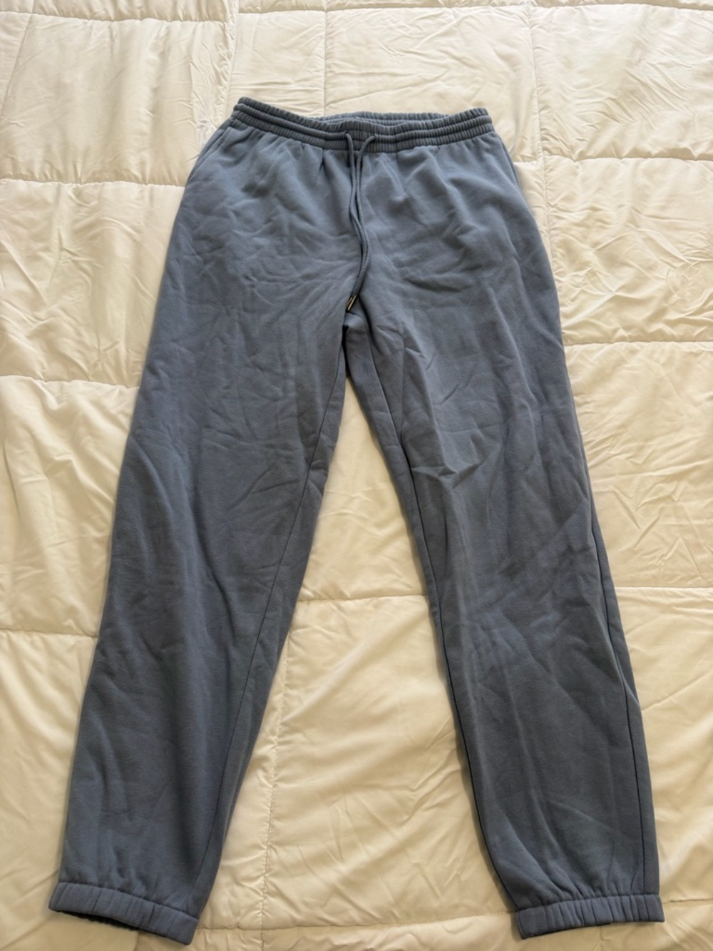 H&M Women's Slate Blue Drawstring Sweatpants